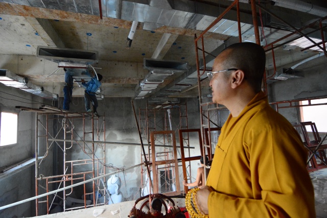 Chùm ảnh: Công trình chùa Giác Ngộ đang đi vào giai đoạn hoàn thiện nội thất