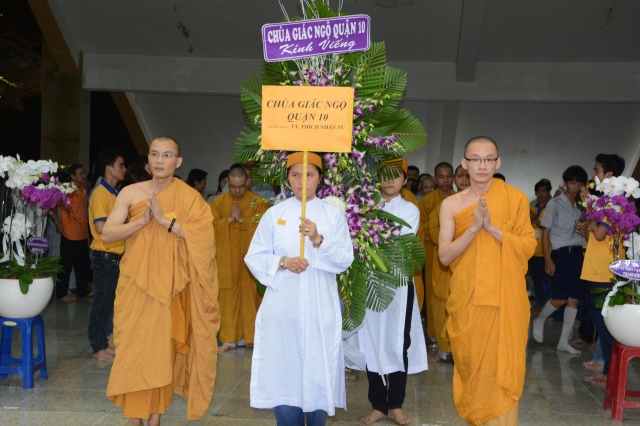 Chùa Giác Ngộ viếng tang lễ ĐLHT Thích Giác Nhiên