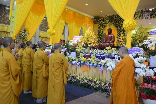 Chùa Giác Ngộ viếng tang lễ ĐLHT Thích Giác Nhiên