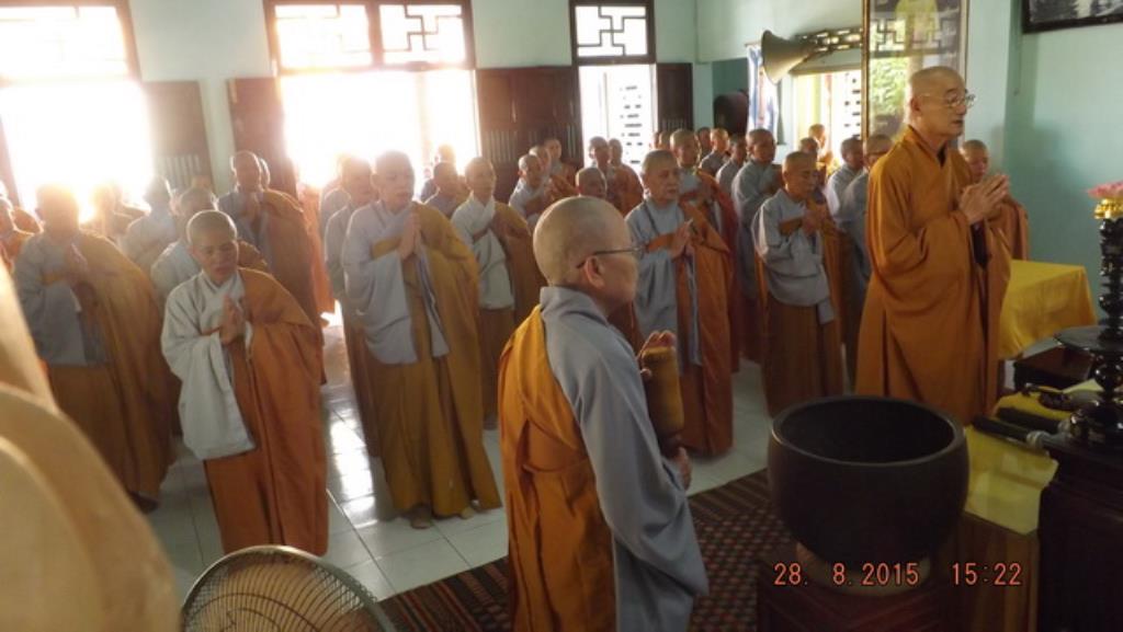 Ni giới thị xã Ninh Hòa làm Lễ Tạ pháp An cư Kiết hạ