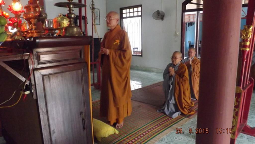 Ni giới thị xã Ninh Hòa làm Lễ Tạ pháp An cư Kiết hạ