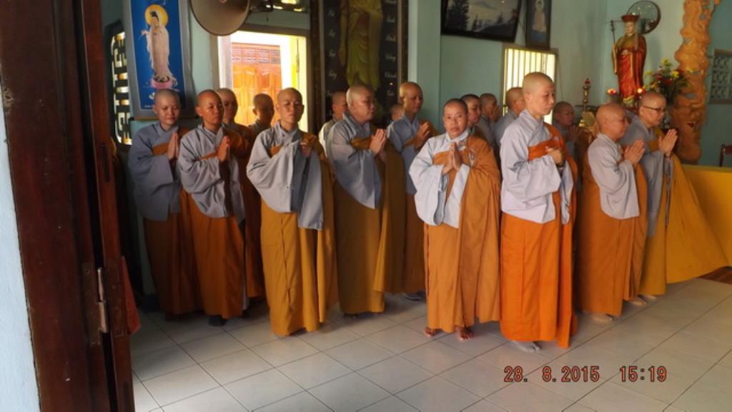 Ni giới thị xã Ninh Hòa làm Lễ Tạ pháp An cư Kiết hạ