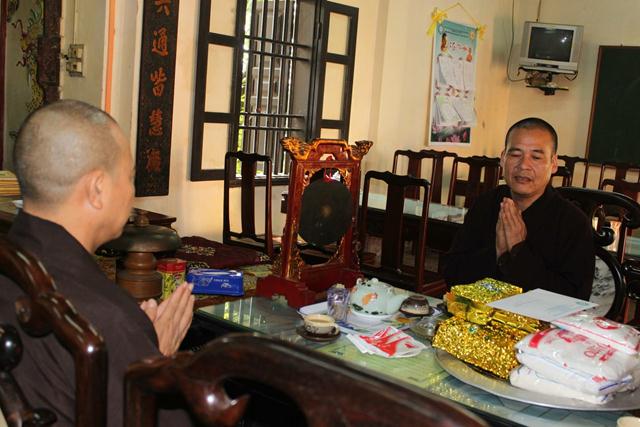 Thái Nguyên: Chư Tăng về Tổ đình Viên Minh vấn an sức khỏe đức Pháp chủ GHPGVN.