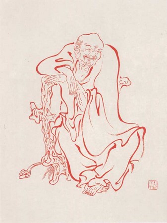 Chùm ảnh La Hán do Hoằng Nhất Luật sư hội họa