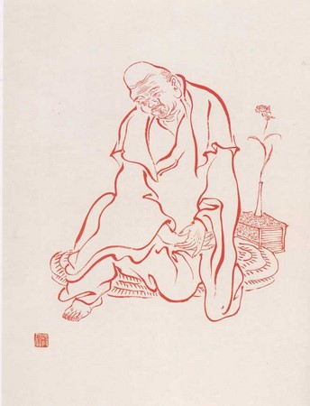 Chùm ảnh La Hán do Hoằng Nhất Luật sư hội họa
