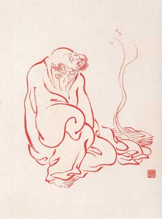 Chùm ảnh La Hán do Hoằng Nhất Luật sư hội họa