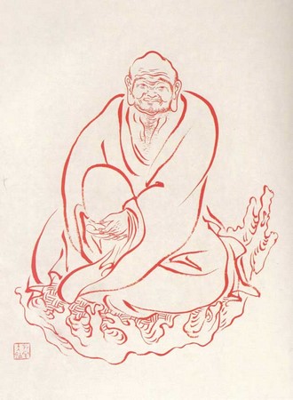 Chùm ảnh La Hán do Hoằng Nhất Luật sư hội họa