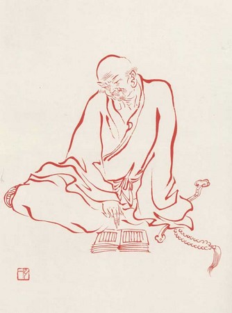 Chùm ảnh La Hán do Hoằng Nhất Luật sư hội họa