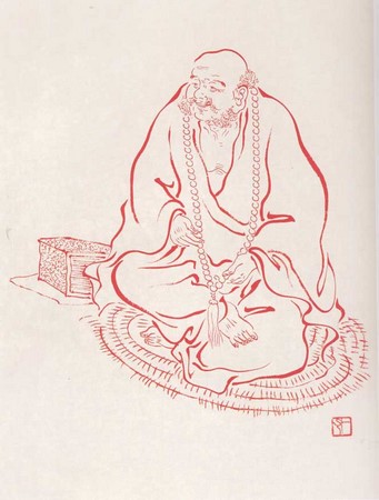 Chùm ảnh La Hán do Hoằng Nhất Luật sư hội họa