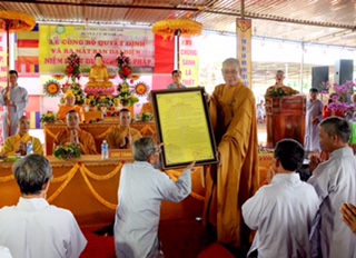 Niệm Phật Đường Hưng Pháp (Daklak): Tổ chức lễ công bố quyết định và ra mắt Ban đại diện