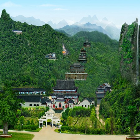 Chùm ảnh:Thắng cảnh Già lam Phật địa Đông Hoa Thiền Tự, Quảng Đông, Trung Quốc