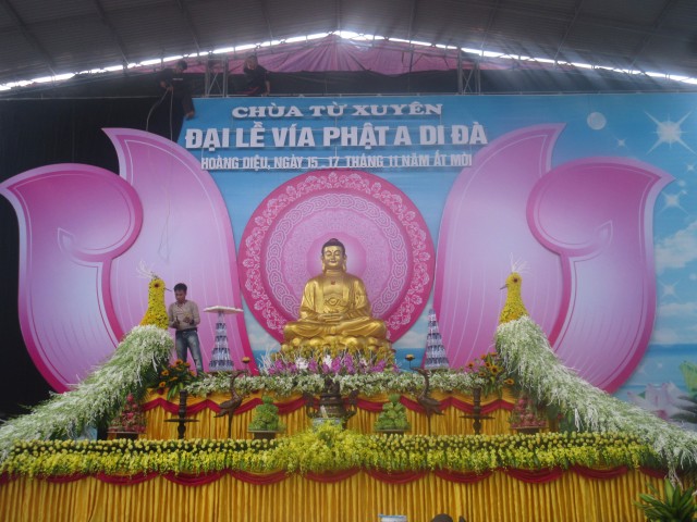 Thái Bình: Công tác chuẩn bị Đại lễ vía Phật Di Đà tại chùa Từ Xuyên