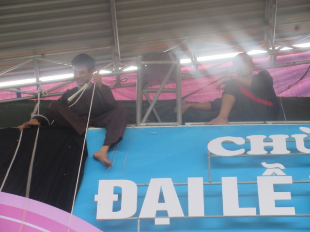 Thái Bình: Công tác chuẩn bị Đại lễ vía Phật Di Đà tại chùa Từ Xuyên