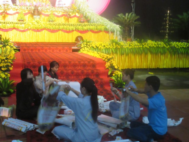 Thái Bình: Công tác chuẩn bị Đại lễ vía Phật Di Đà tại chùa Từ Xuyên