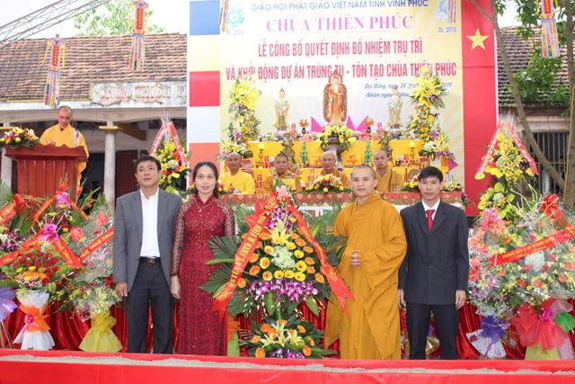 Vĩnh Phúc: Bổ Nhiệm Trụ trì- Khởi công xây chùa Thiên Phúc.