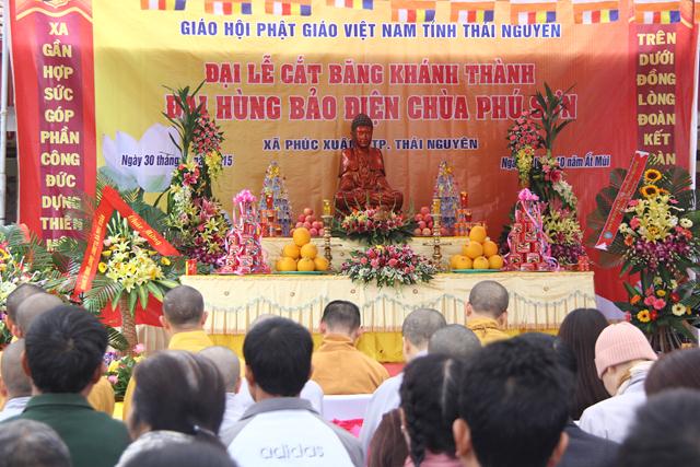 Thái Nguyên: Lễ lạc thành chính điện chùa Phú Sơn