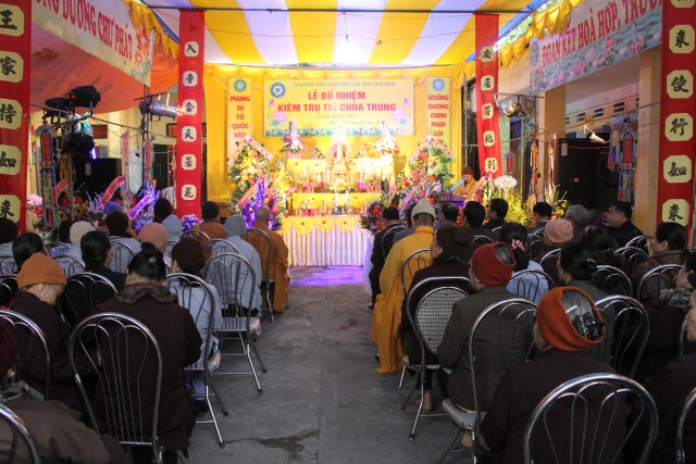 Thái Bình: Lễ bổ nhiệm trụ trì chùa Trung