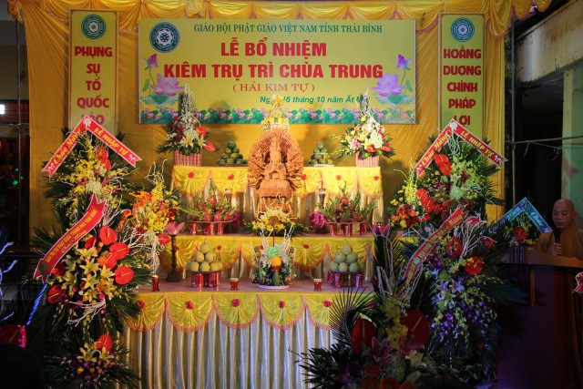 Thái Bình: Lễ bổ nhiệm trụ trì chùa Trung