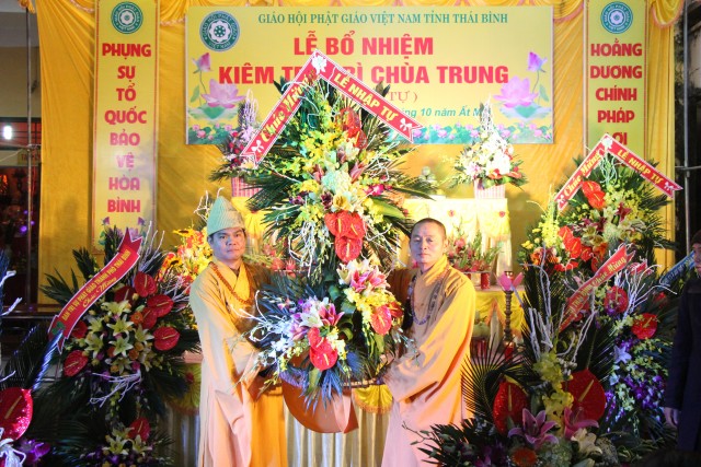 Thái Bình: Lễ bổ nhiệm trụ trì chùa Trung