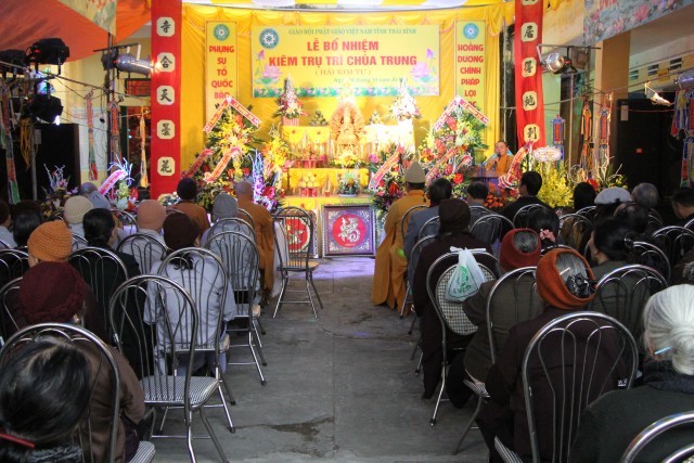 Thái Bình: Lễ bổ nhiệm trụ trì chùa Trung