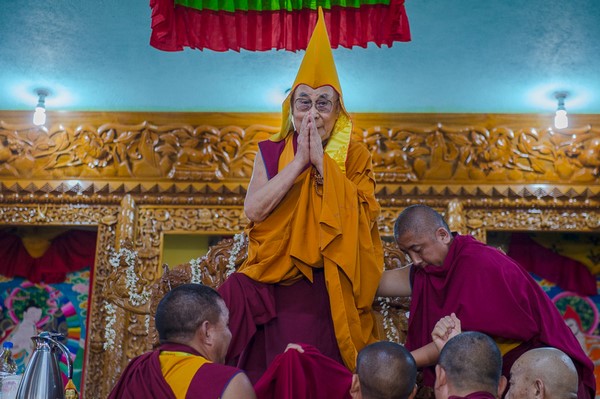 Đức Đạt Lai Lạt Ma dự Khánh thành Tu viện Gaden Tri Thok Khang, bang  Karnataka, Ấn Độ