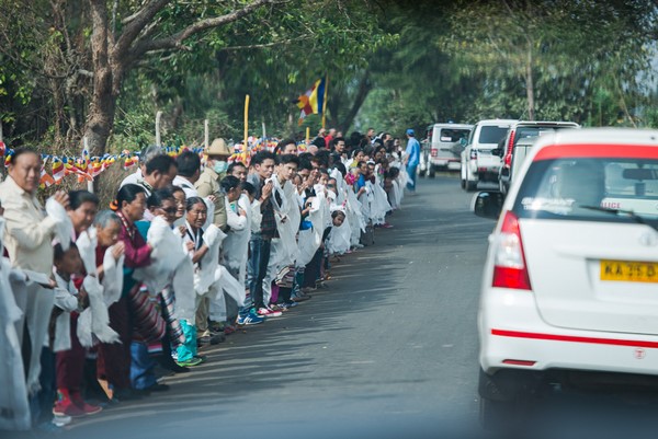 Đức Đạt Lai Lạt Ma dự Khánh thành Tu viện Gaden Tri Thok Khang, bang  Karnataka, Ấn Độ