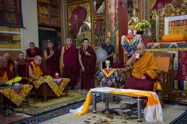 Đức Đạt Lai Lạt Ma dự Khánh thành Tu viện Gaden Tri Thok Khang, bang  Karnataka, Ấn Độ