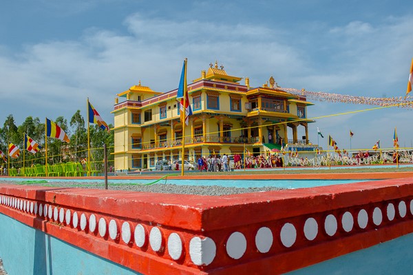 Đức Đạt Lai Lạt Ma dự Khánh thành Tu viện Gaden Tri Thok Khang, bang  Karnataka, Ấn Độ