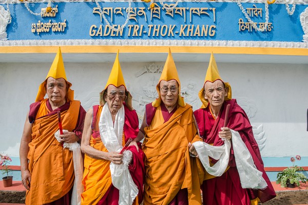 Đức Đạt Lai Lạt Ma dự Khánh thành Tu viện Gaden Tri Thok Khang, bang  Karnataka, Ấn Độ