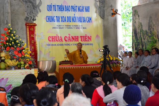 TT.Thích Nhật Từ chia sẻ về chuyển hóa khổ đau cho nạn nhân chất độc da cam tại Quảng Ngãi