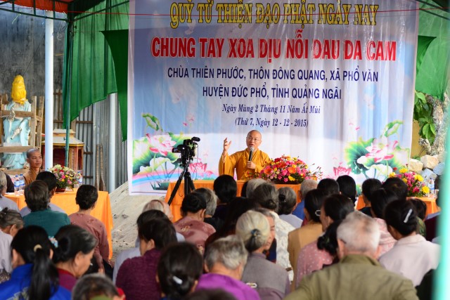 TT.Thích Nhật Từ chia sẻ về chuyển hóa khổ đau cho nạn nhân chất độc da cam tại Quảng Ngãi
