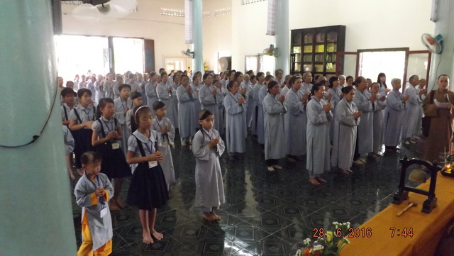 Ban Hoằng pháp thị xã Ninh Hòa tổ chức khóa tu “Một ngày an lạc” lần thứ I