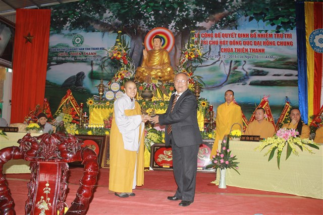 Thanh Hóa: Lễ bổ nhiệm trụ trì chùa Thiên Thanh