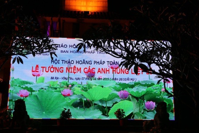 Hội thảo Hoằng pháp: Lễ truy niệm các anh hùng liệt sĩ