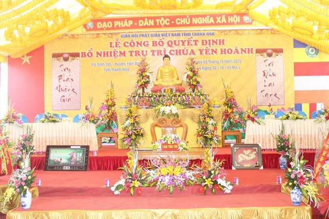 Lễ bổ nhiệm trụ trì chùa Yên Hoành