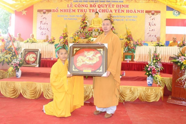 Lễ bổ nhiệm trụ trì chùa Yên Hoành