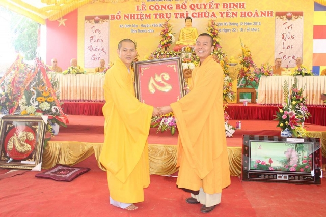 Lễ bổ nhiệm trụ trì chùa Yên Hoành