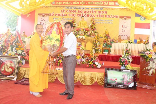 Lễ bổ nhiệm trụ trì chùa Yên Hoành