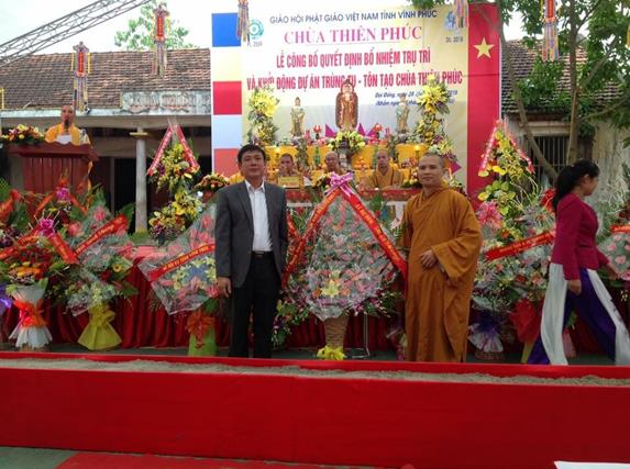 Vĩnh Phúc: Bổ Nhiệm Trụ trì- Khởi công xây chùa Thiên Phúc.