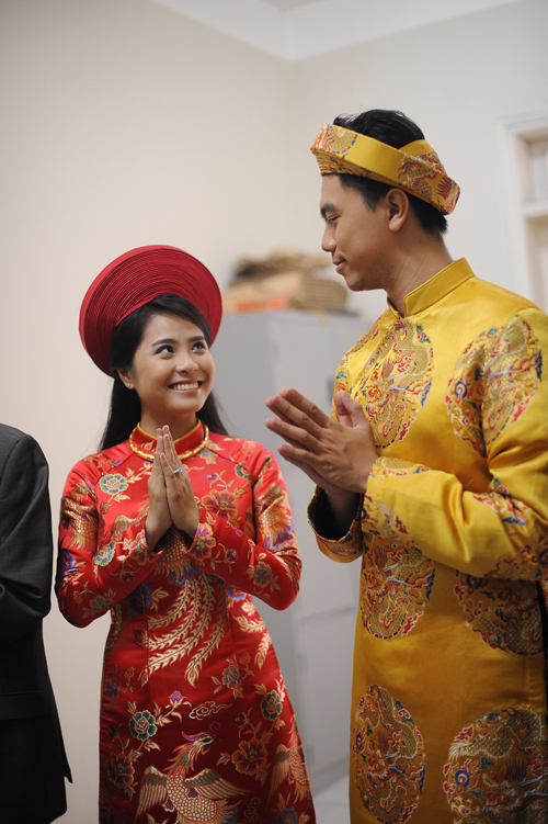Vợ chồng Kiều Anh làm lễ Hằng thuận