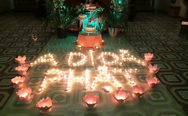 Khánh Hòa: Chùa Phổ Thiện đêm Hoa đăng vía Phật A Di Đà