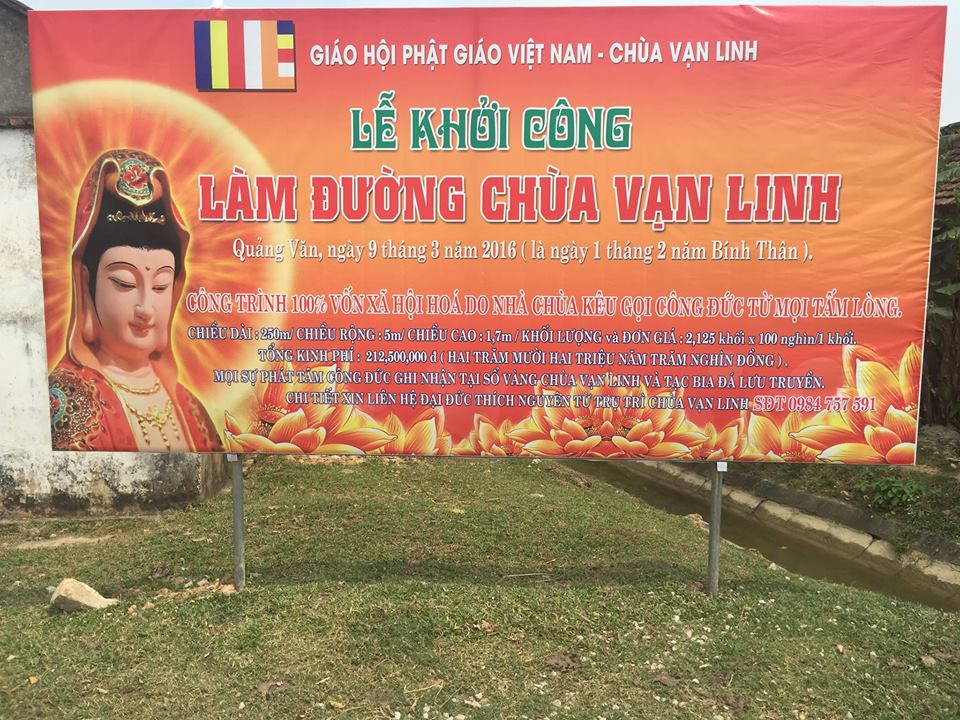 Thanh Hóa: Chùa Vạn Linh làm đường cho nhân dân