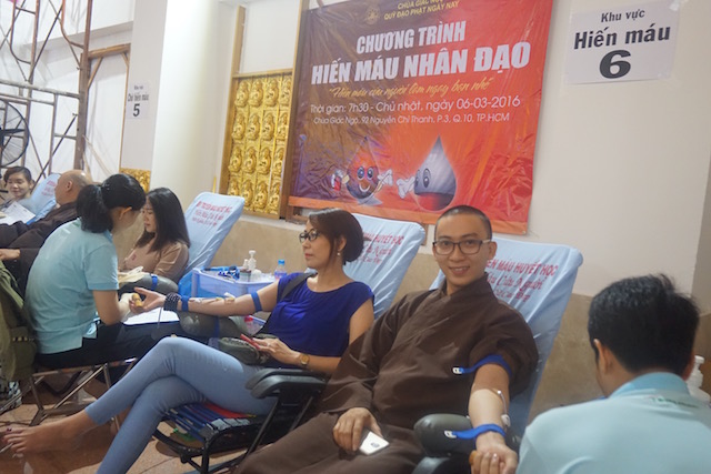 Chùa Giác Ngộ - Quỹ Đạo Phật Ngày Nay tổ chức chương trình hiến máu nhân đạo lần 4