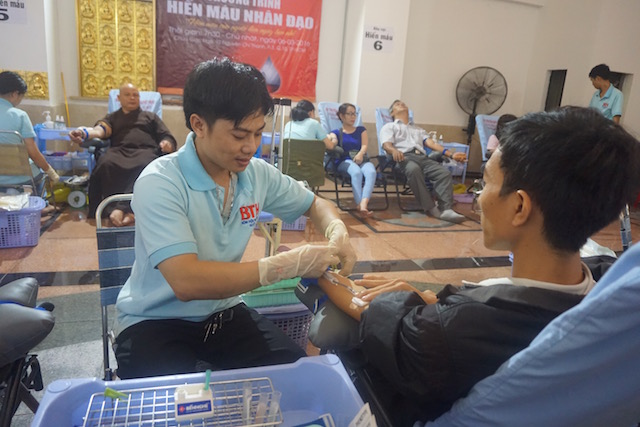 Chùa Giác Ngộ - Quỹ Đạo Phật Ngày Nay tổ chức chương trình hiến máu nhân đạo lần 4