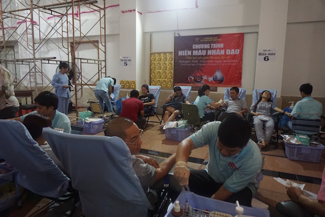 Chùa Giác Ngộ - Quỹ Đạo Phật Ngày Nay tổ chức chương trình hiến máu nhân đạo lần 4