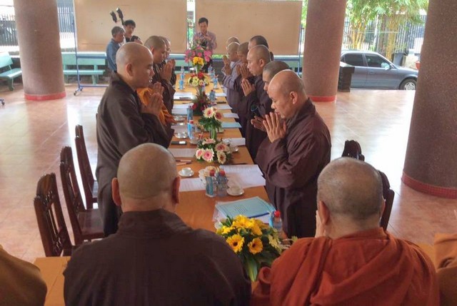Ban Giáo Dục Tăng Ni Trung Ương Viếng thăm và làm việc tại trường Trung Cao Phật Học