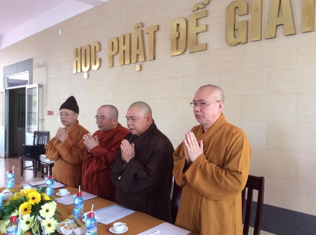 Ban Giáo Dục Tăng Ni Trung Ương Viếng thăm và làm việc tại trường Trung Cao Phật Học