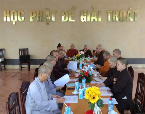 Ban Giáo Dục Tăng Ni Trung Ương Viếng thăm và làm việc tại trường Trung Cao Phật Học