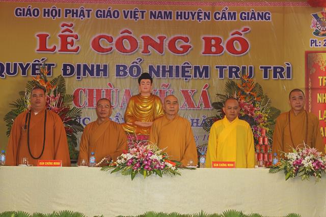 Hải Dương: Lễ công bố quyết định bổ nhiệm trụ trì chùa Vũ Xá