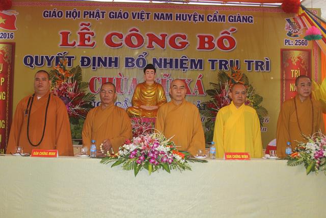 Hải Dương: Lễ công bố quyết định bổ nhiệm trụ trì chùa Vũ Xá